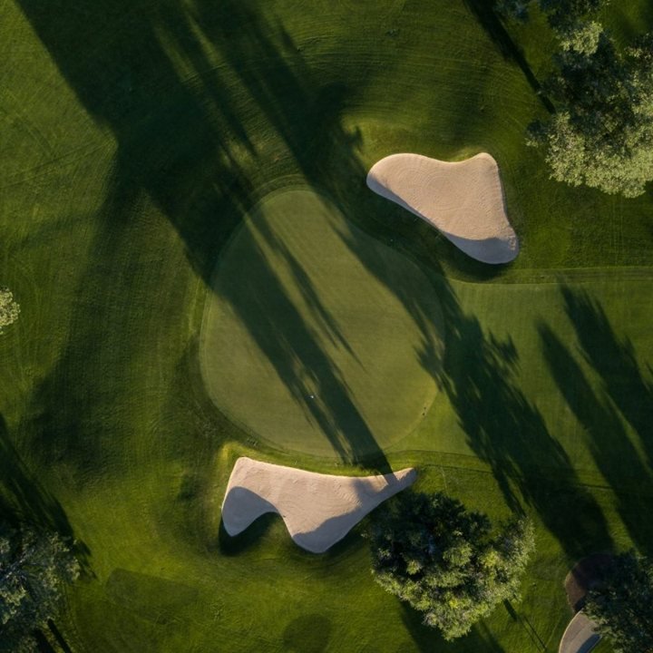 Golfgreen sedd ovanifrån